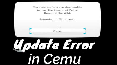 Cemu must perform system update. Things To Know About Cemu must perform system update. 